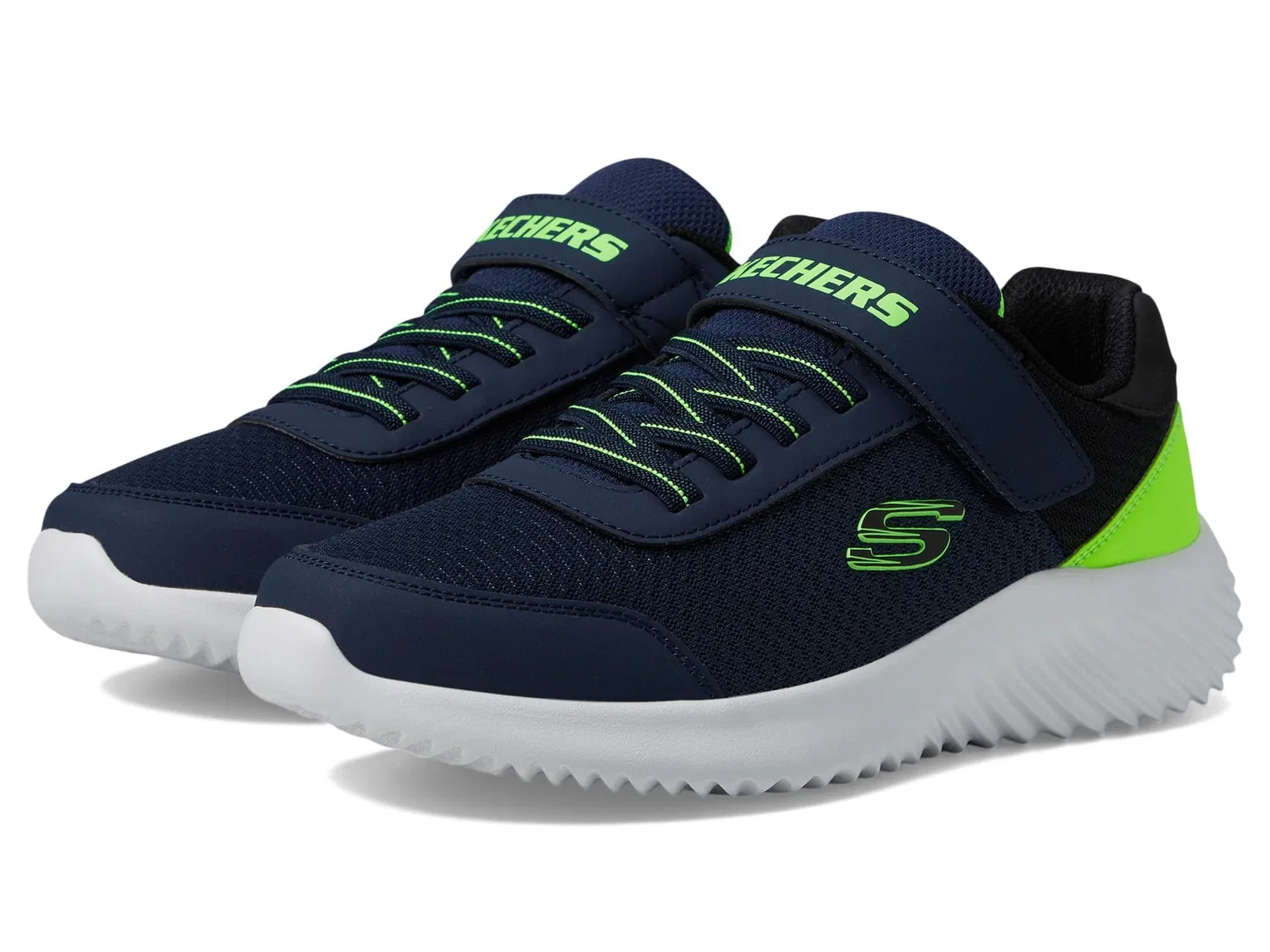 Детские кроссовки для мальчиков с липучками Trekzic Bounder Skechers, Marine — фото 2