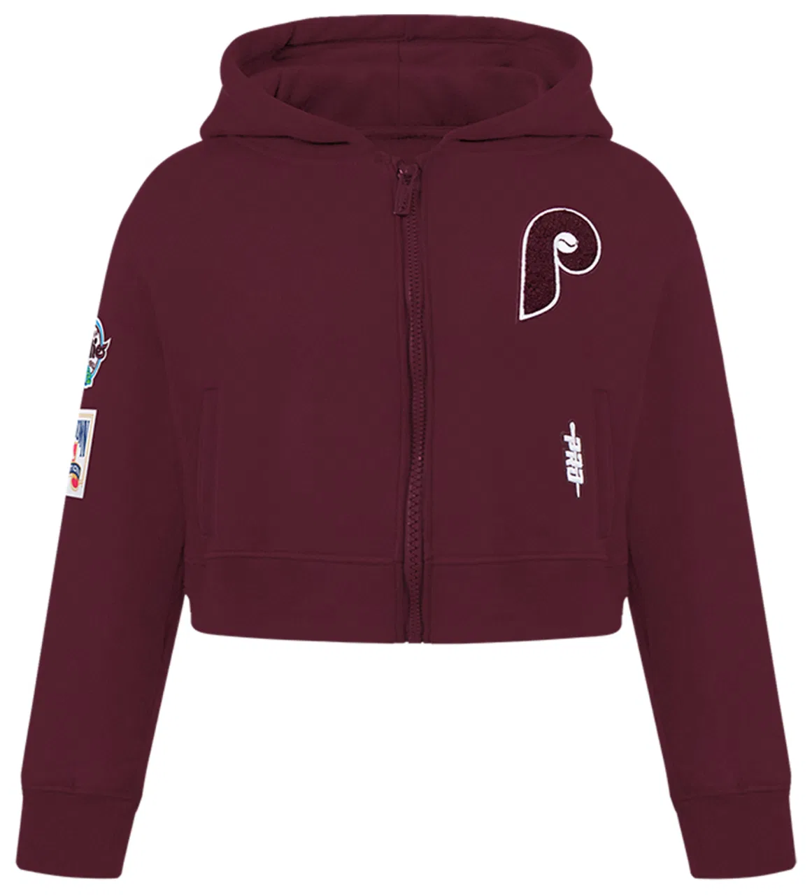 Худи женское Philadelphia Phillies Classic Flc Fz Pro Standard, цвет Wine
