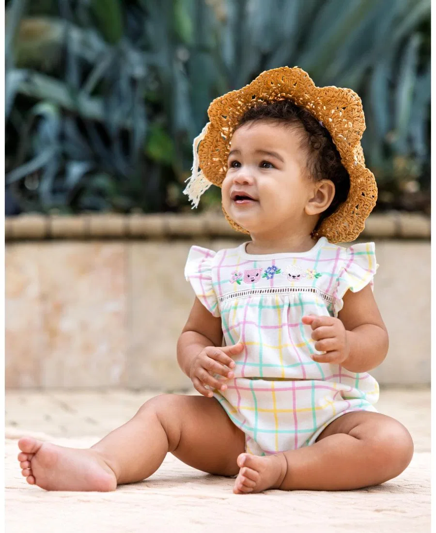 Боди-комбинезон Bubble Romper John Deere, Pastel Plaid — фото 2