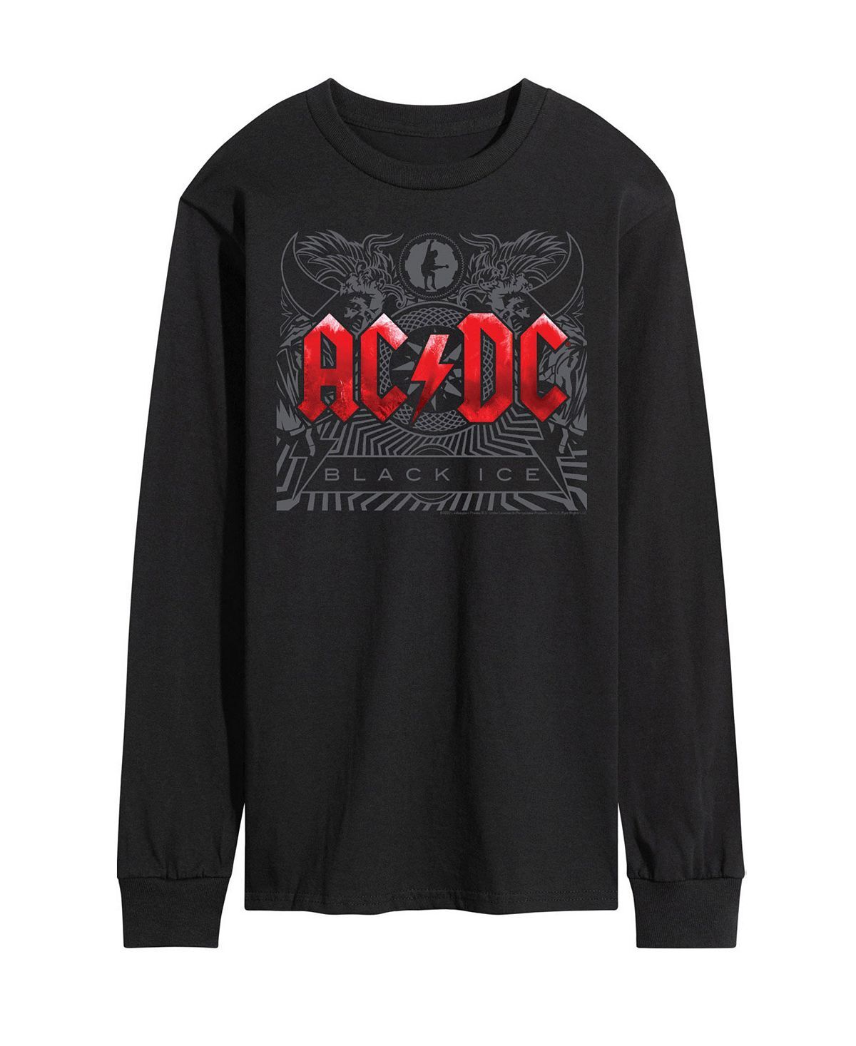 

Мужская футболка с длинным рукавом acdc black ice AIRWAVES, черный