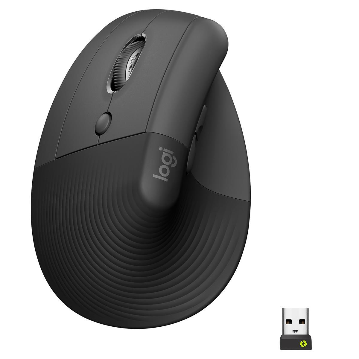

Беспроводная мышь Logitech Lift для левой руки, графит