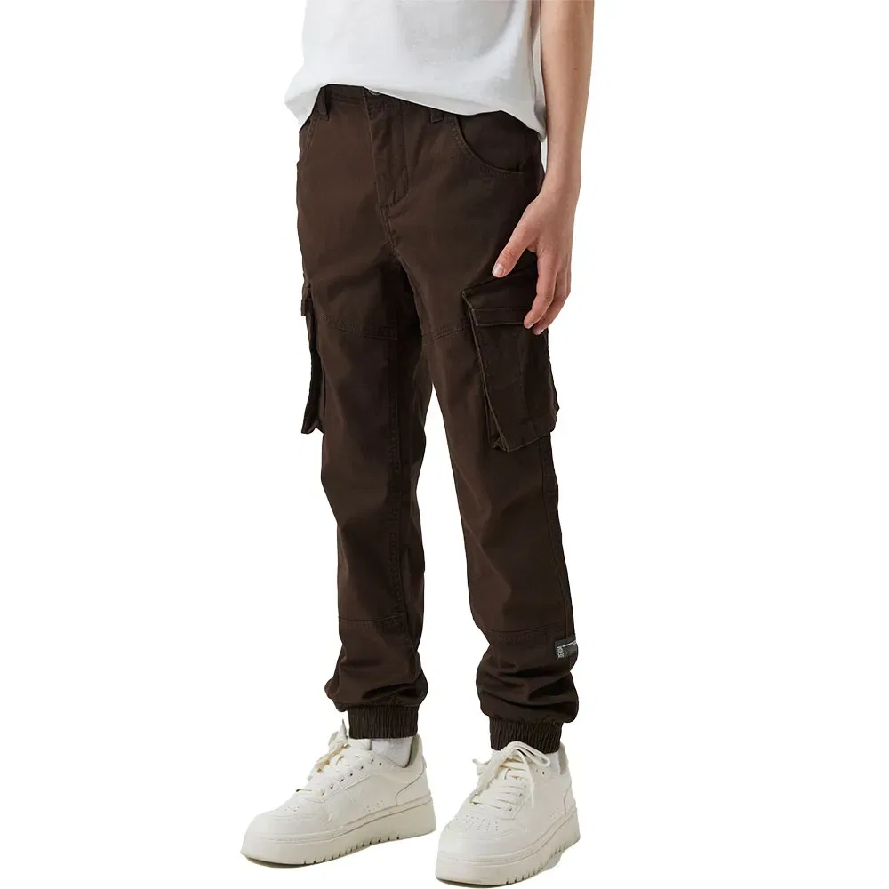 Детские брюки для мальчиков с блестящим покрытием Bamgo Name it, Brown