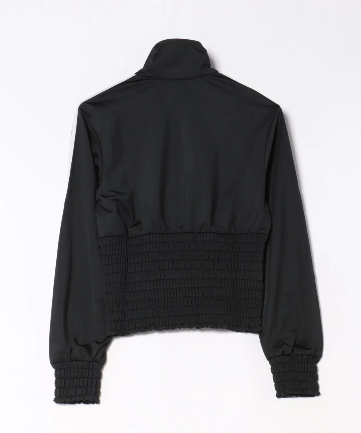 Мужская куртка-бомбер с сборкой Adidas ORI SMOCKED FIREBIRD TR KD0303, Black — фото 2