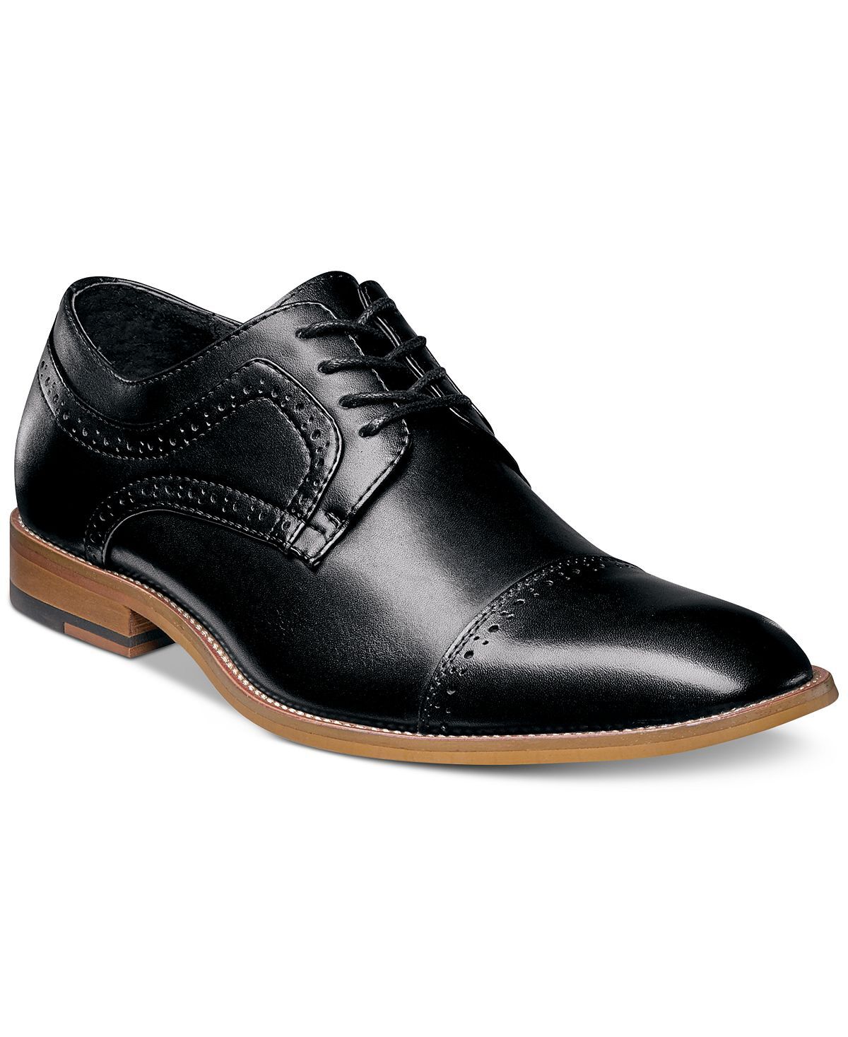 

Мужские оксфорды dickinson cap toe Stacy Adams, черный