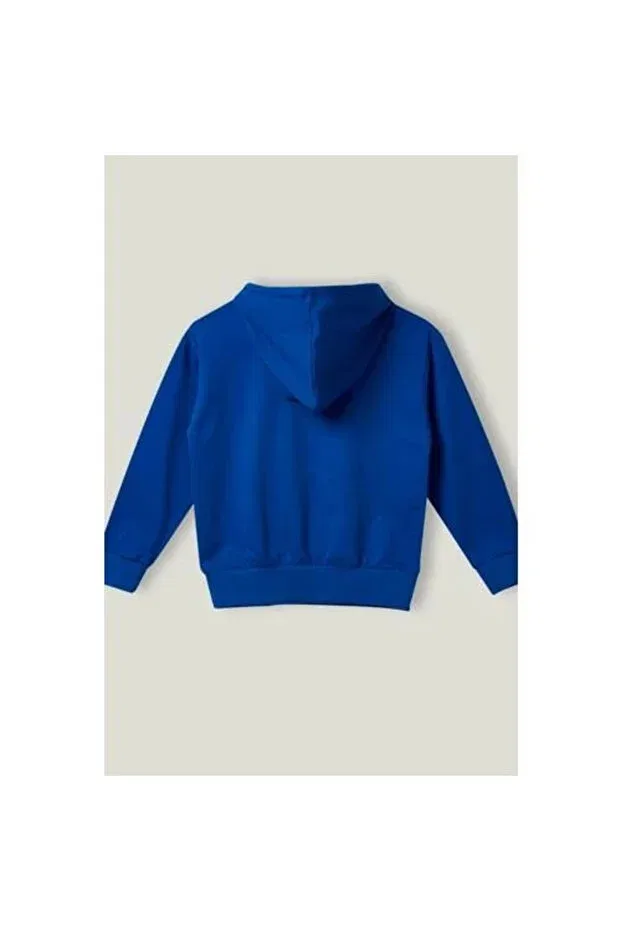 Детское худи для девочек с принтом Benetton, Blue — фото 2