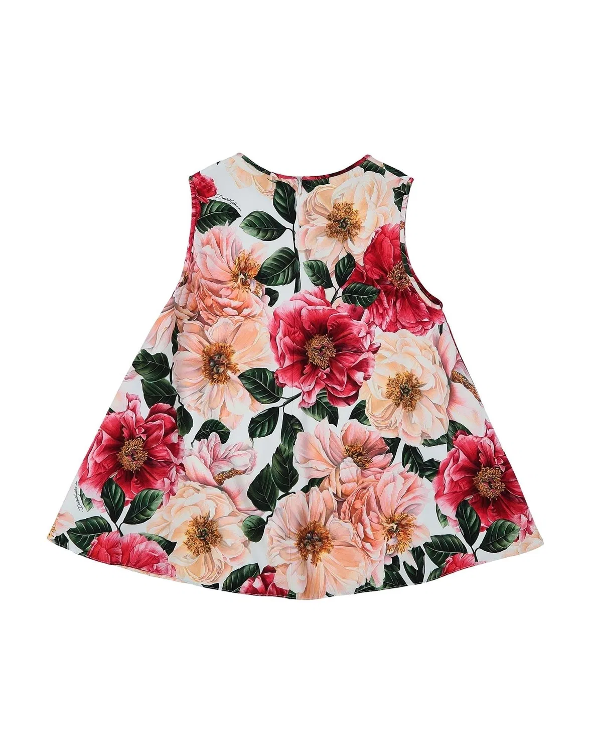 Топ из крепа с принтом Dolce&Gabbana, розовый — фото 2