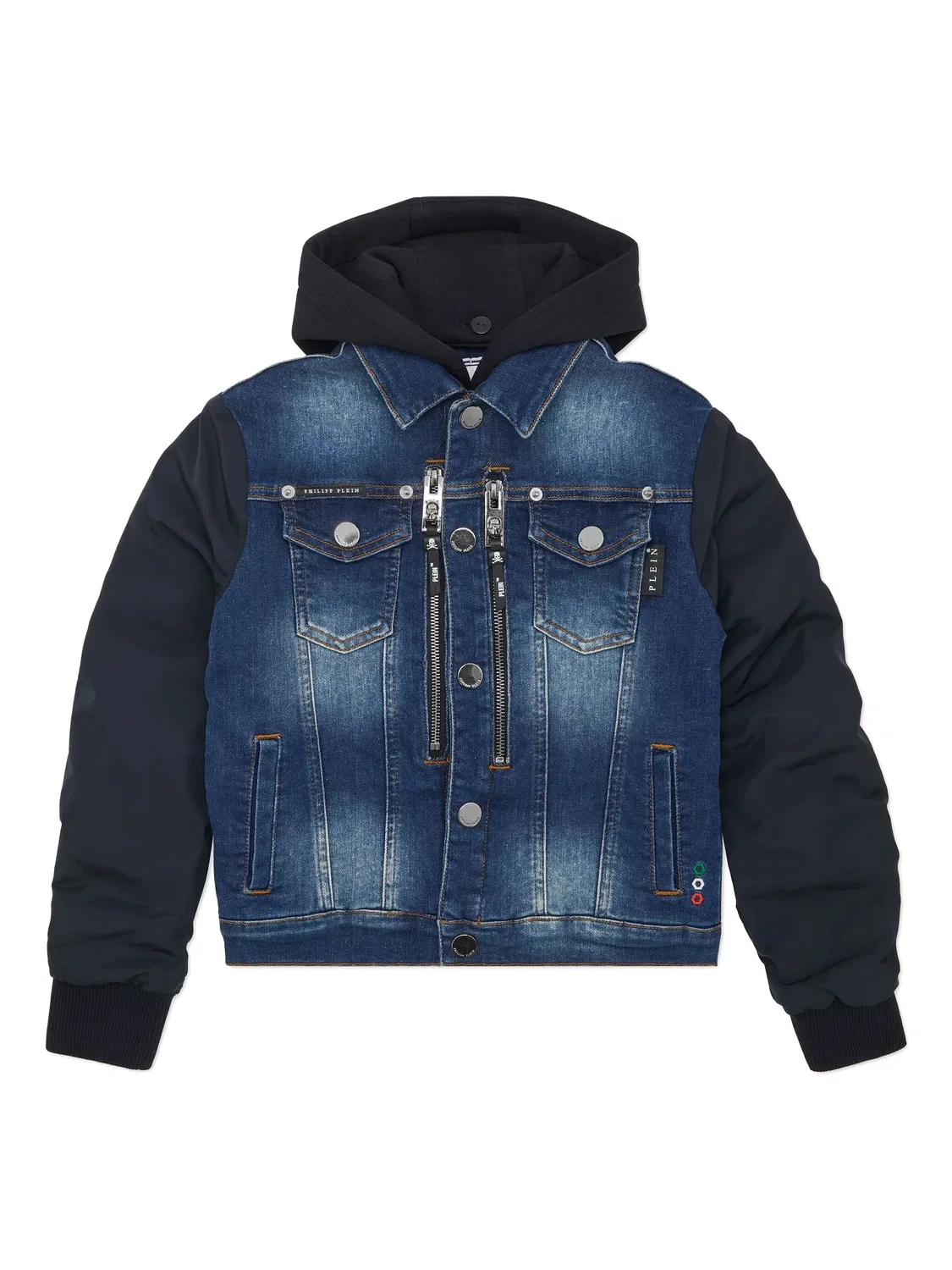 Джинсовая куртка Racing Club Oversize от Philipp Plein, темно-синий