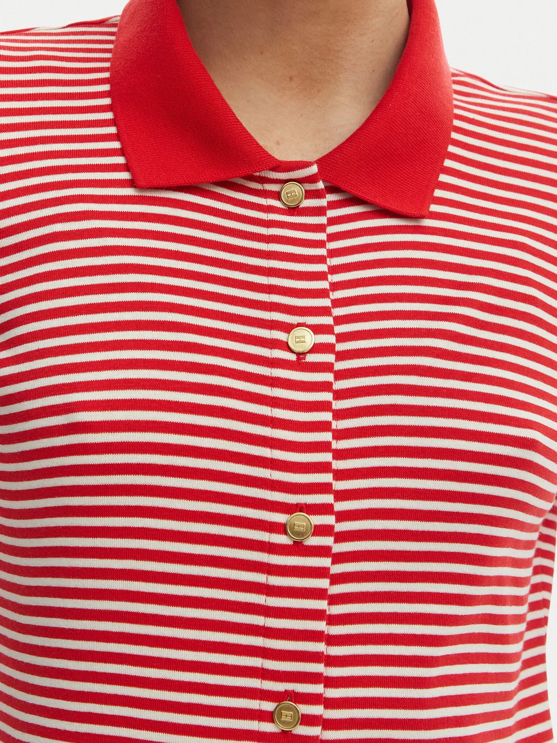 Женское повседневное платье стандартного кроя Tommy Hilfiger, красный — фото 4