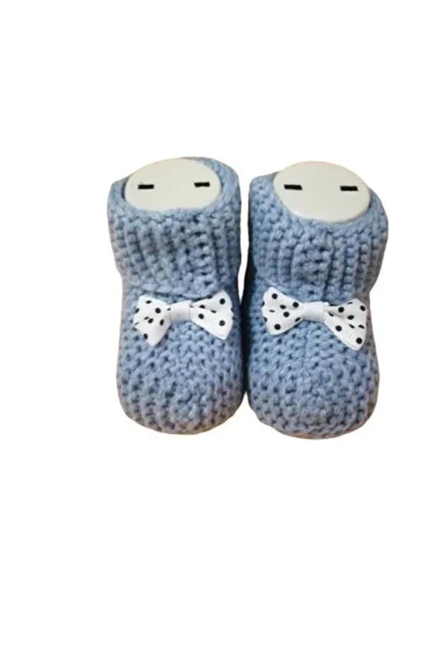 Детские пинетки с лентой Safran Baby, Blue