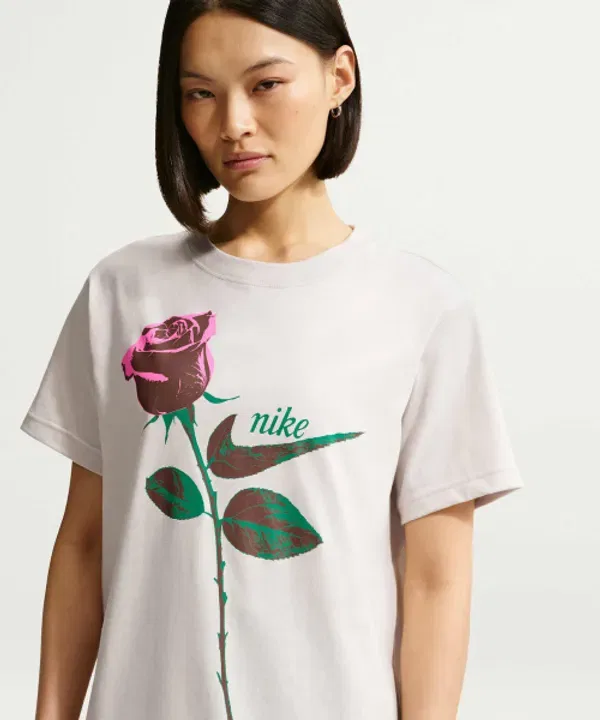 Футболка оверсайз с коротким рукавом Nike, Light Bone