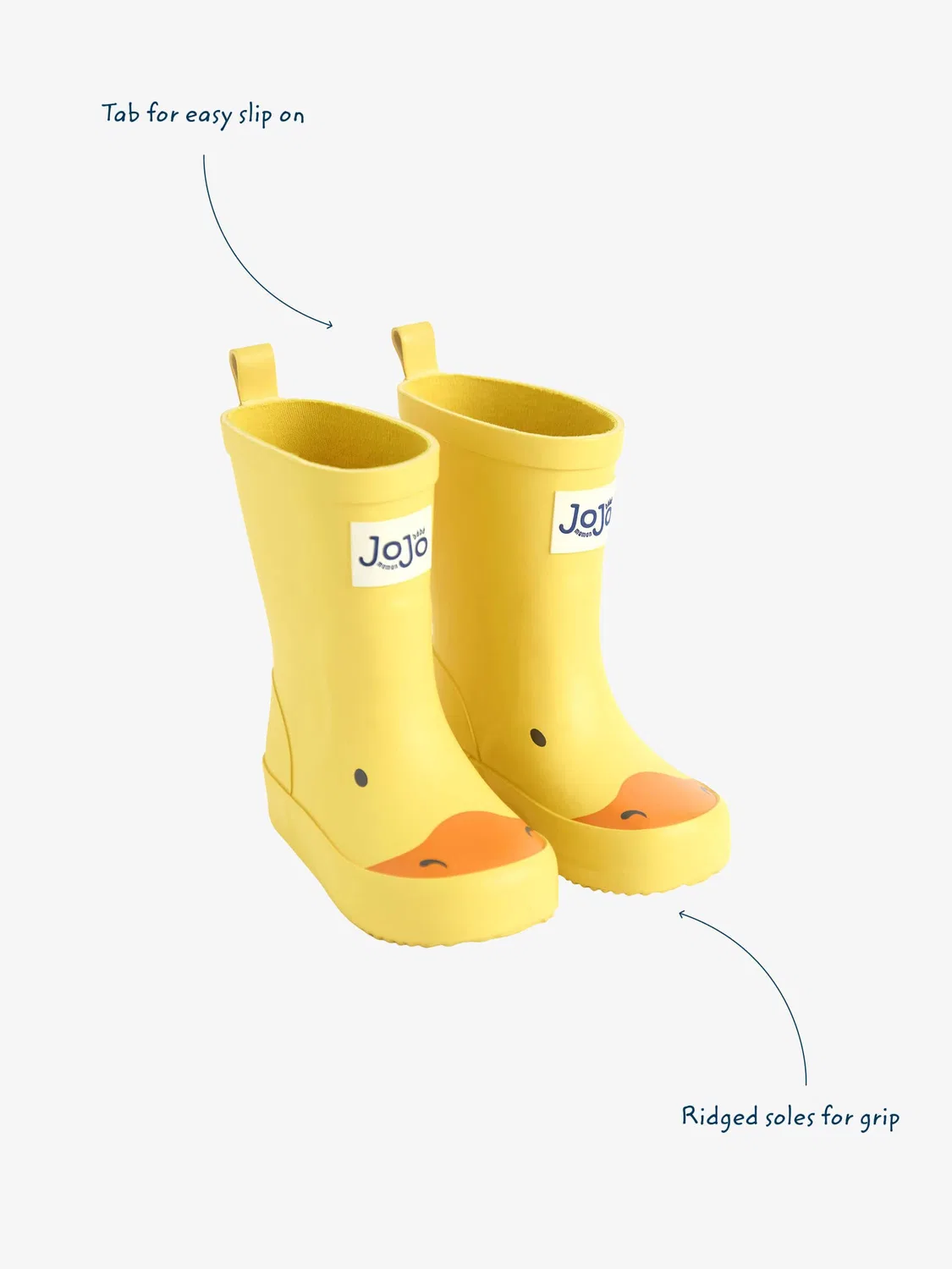 Резиновые сапоги Duck Wellies Jojo Maman Bébé, желтый утенок — фото 3