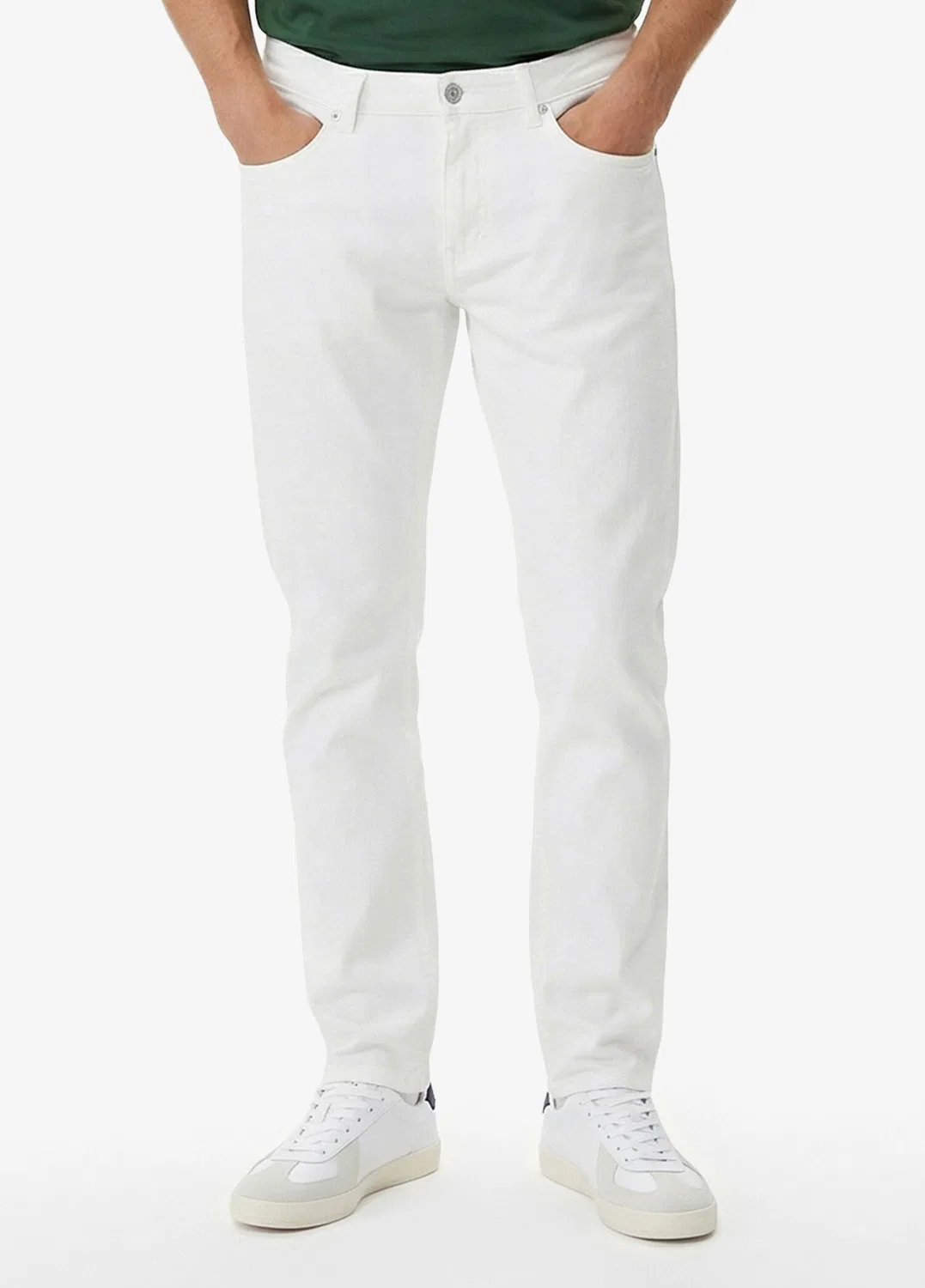 Джинсы slim fit Lacoste, white — фото 3