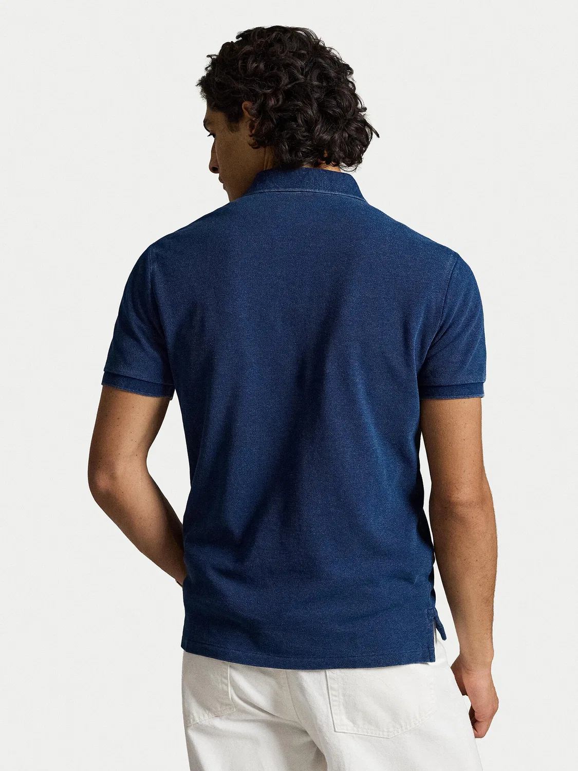 Мужское поло стандартного кроя Polo Ralph Lauren, темно-синий — фото 3