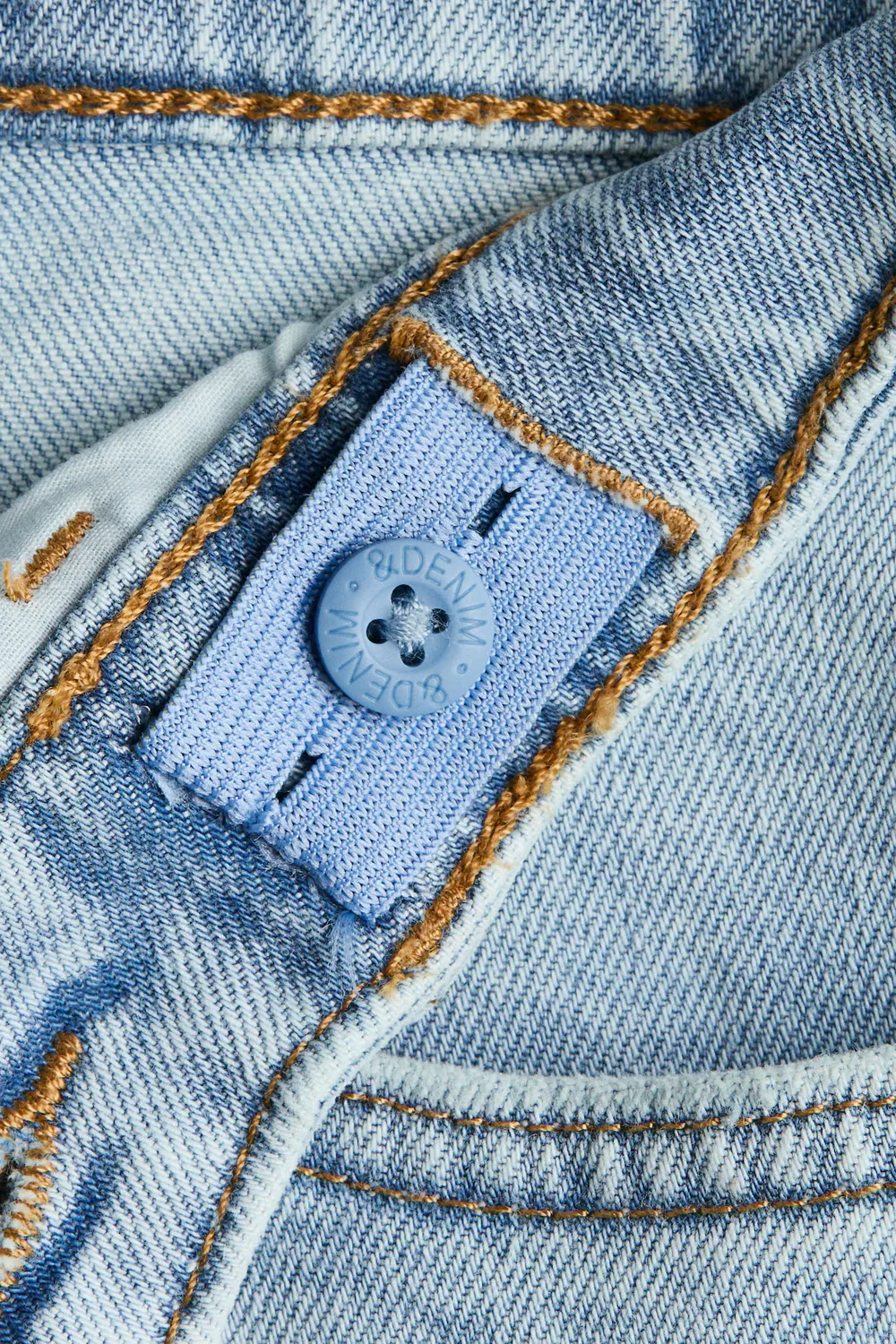 Удобные эластичные джинсы облегающего кроя H&M, Helles Denimblau — фото 2