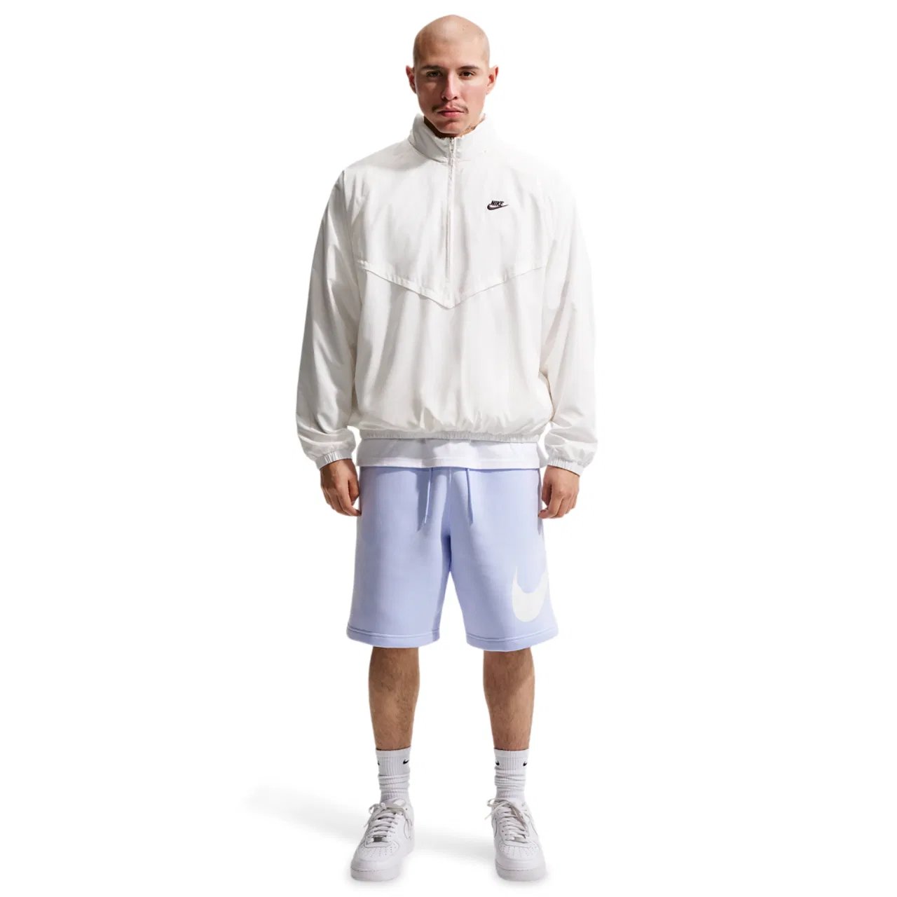 Мужские шорты с эластичным поясом Nike Solo Swoosh, Blue/White — фото 3