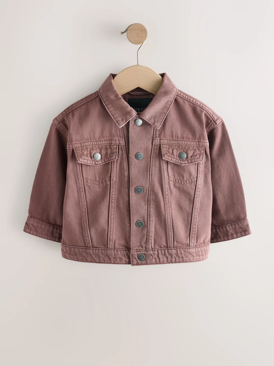 Джинсовая куртка, оверсайз, Brown Denim Western Next, коричневый — фото 4