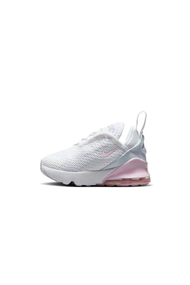 Детские повседневные кроссовки для малышей с липучкой Glam Nike, White/Pink — фото 3