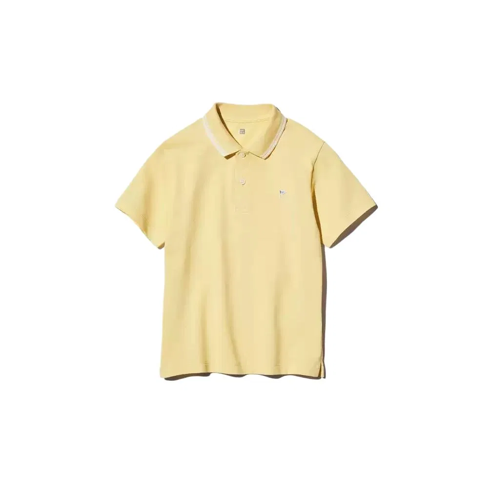 Детское поло с воротником-поло UNIQLO, 42 Light Yellow