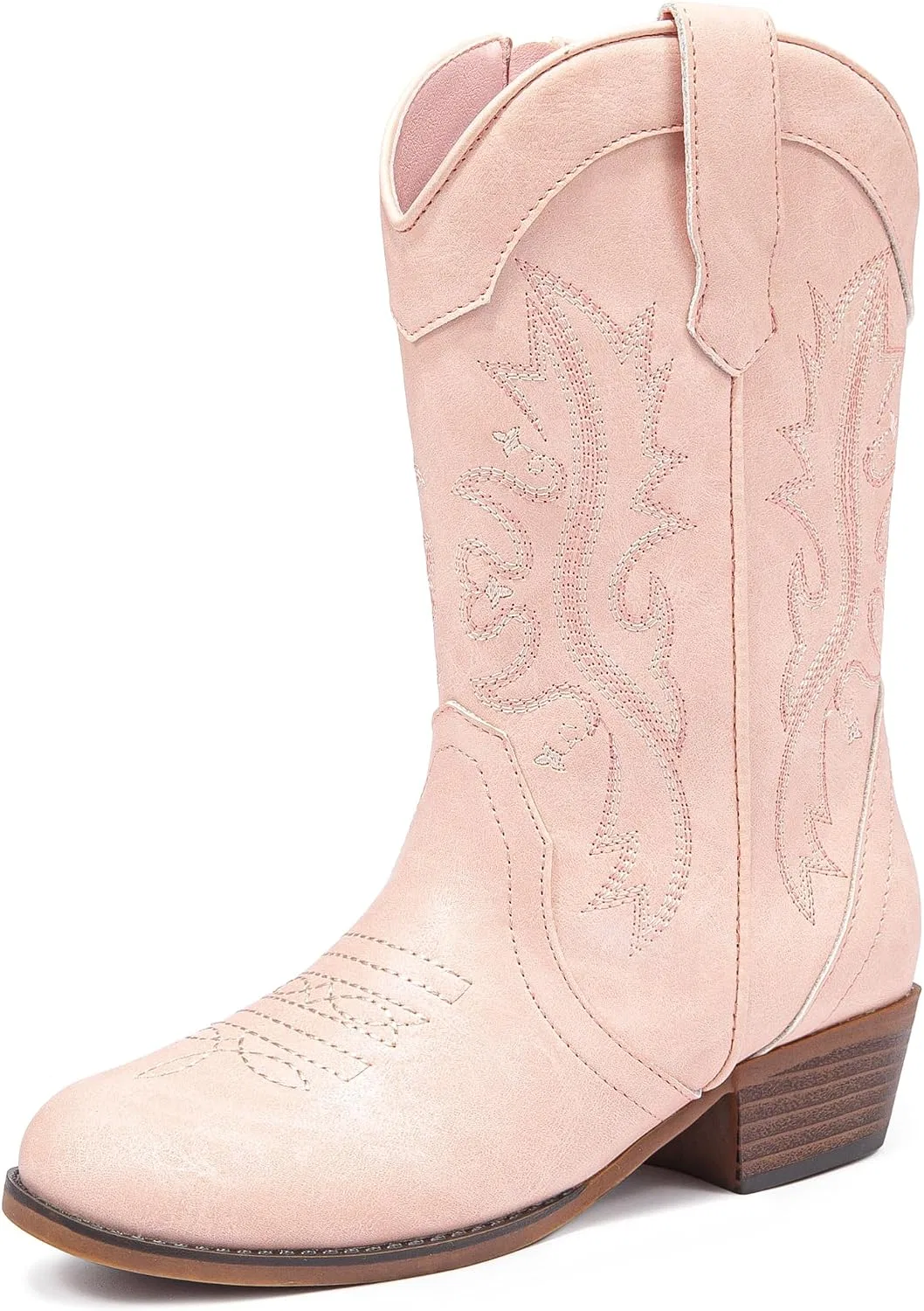 Детские сапоги для девочек с принтом ковбойским Motasha, Light Pink