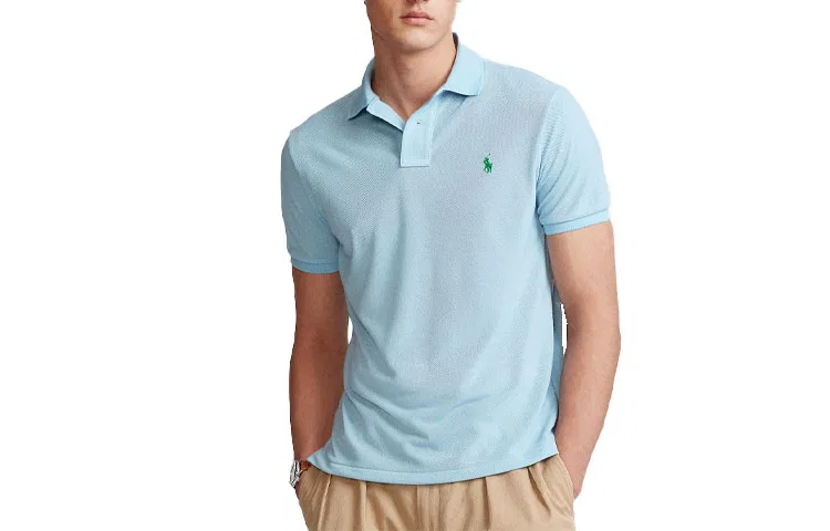 Поло slim fit, Polo Ralph Lauren, Light Blue