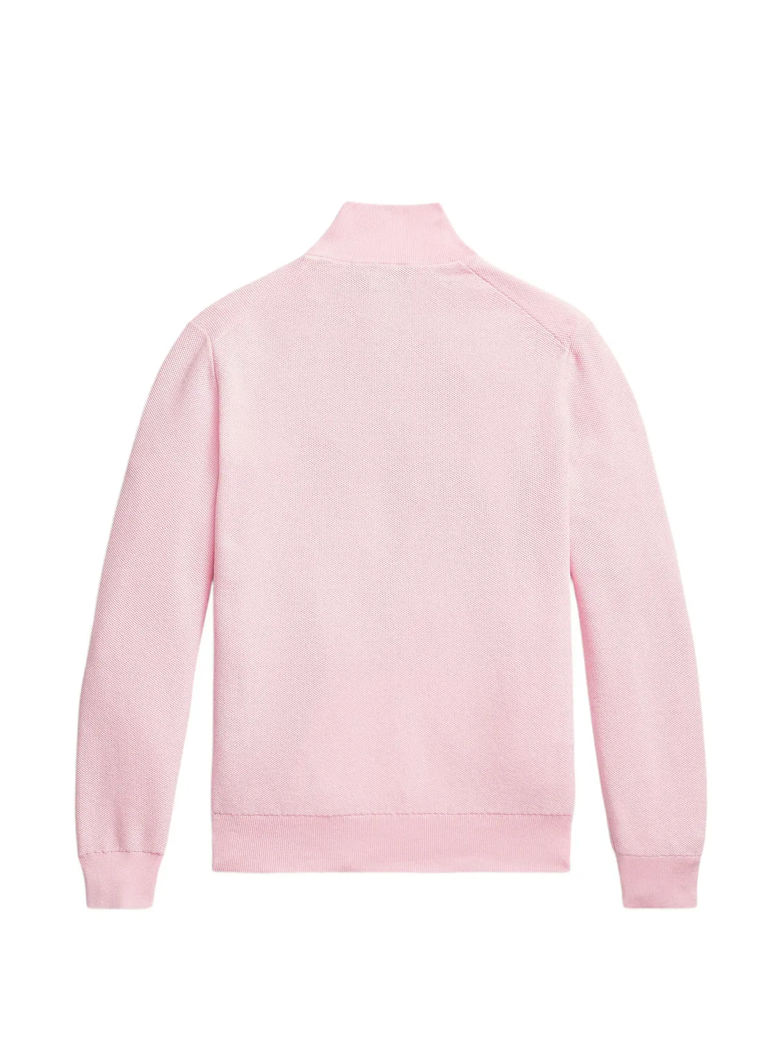 Polo Ralph Lauren Хлопковый свитер с застежкой-молнией розовый — фото 2