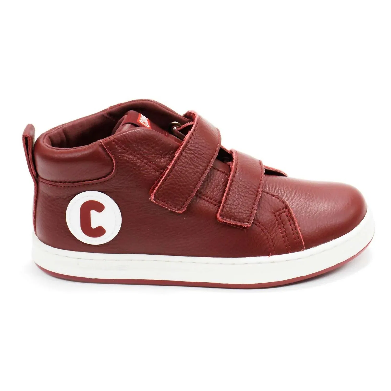 Детские высокие кроссовки на липучках Runner Four High-Top Camper, Burgundy