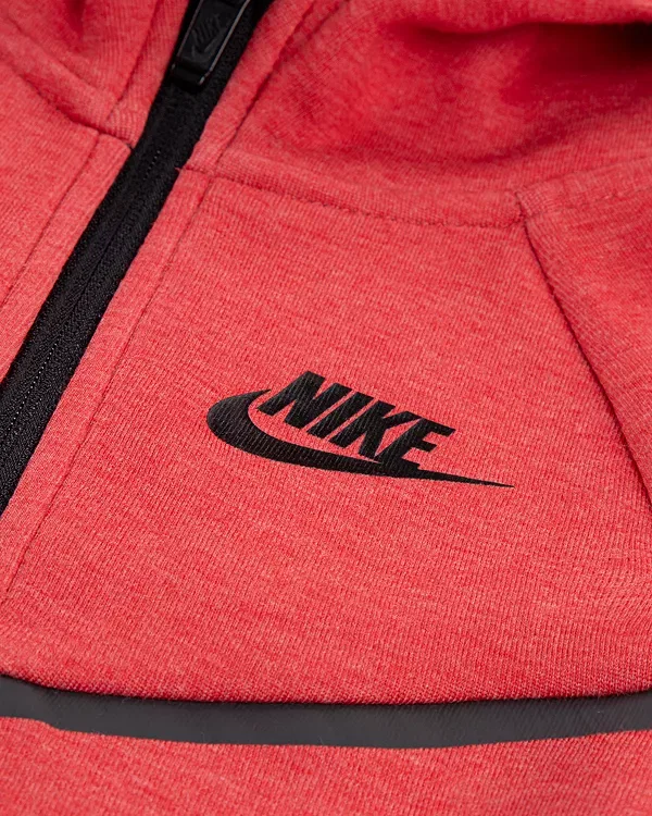 Детский комплект для мальчиков из флиса Nike Tech Fleece, Light University Red Heather — фото 3