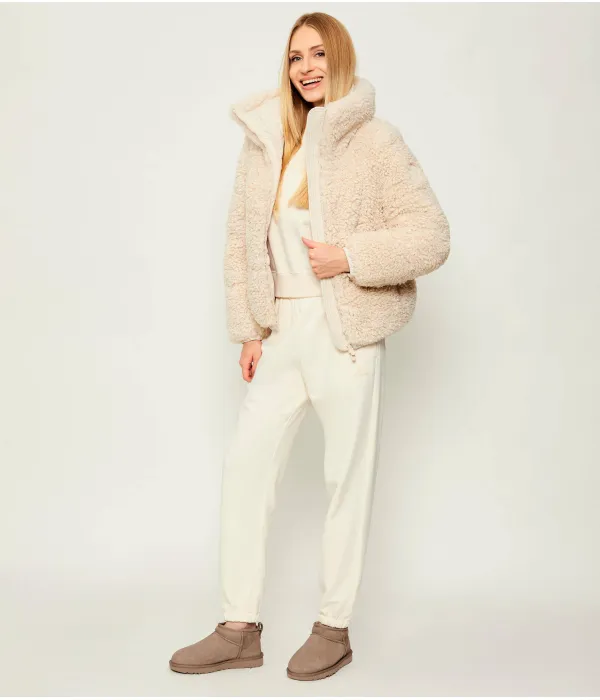 Классические ультрамини кожаные зимние ботинки Ugg, бежевый — фото 2