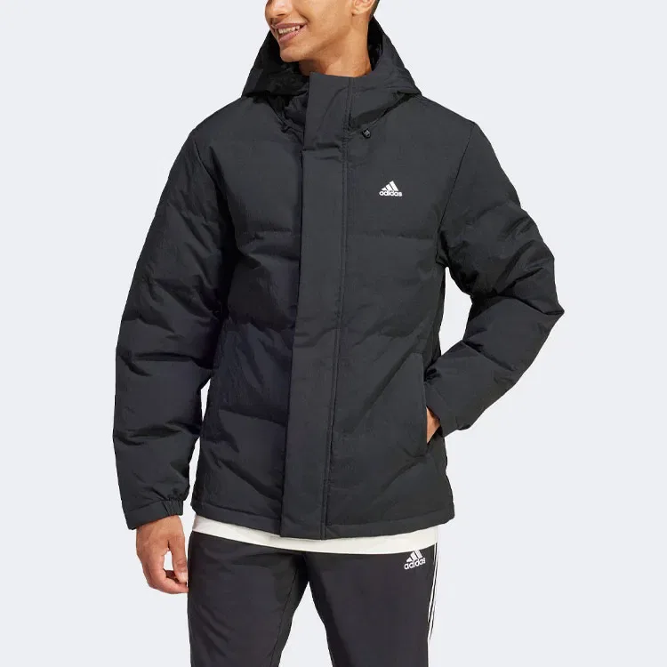 Утепленная куртка с наполнителем из пуха Adidas Regular Daily Down Jacket, Black — фото 3