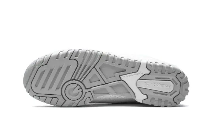 Детские кроссовки из кожи с ретро-дизайном New Balance, White Grey — фото 4