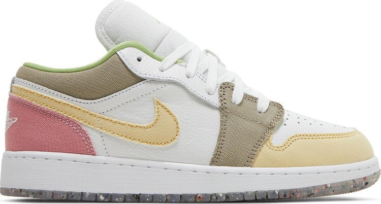 

Кроссовки Air Jordan 1 Low SE GS Pastel Grind, белый, Белый;серый, Кроссовки Air Jordan 1 Low SE GS Pastel Grind, белый