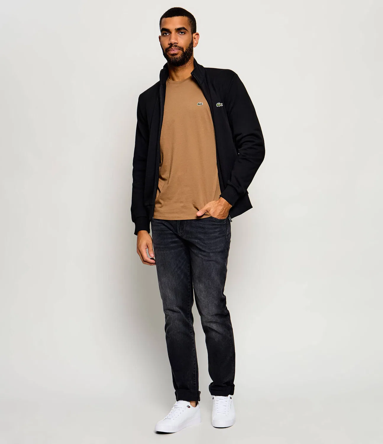 Футболка с круглым вырезом Lacoste, Marrone — фото 2