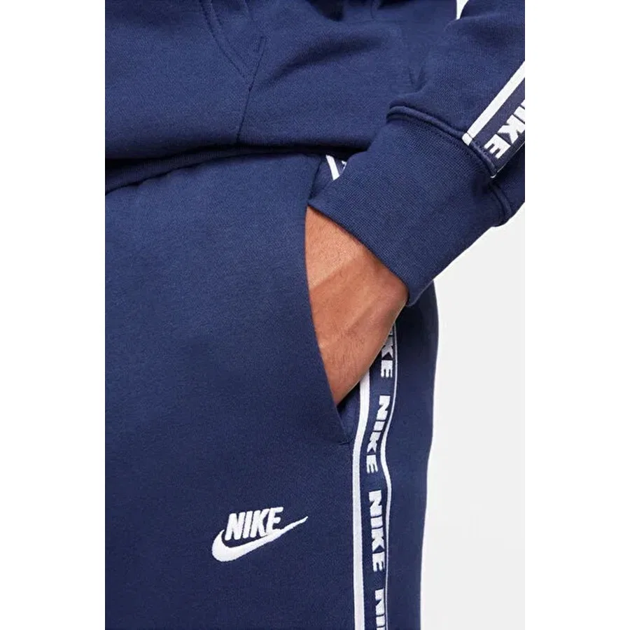 Спортивный комплект из футера с капюшоном Club Fleece Hoodie Track Suit Nike, Темно-синий — фото 4