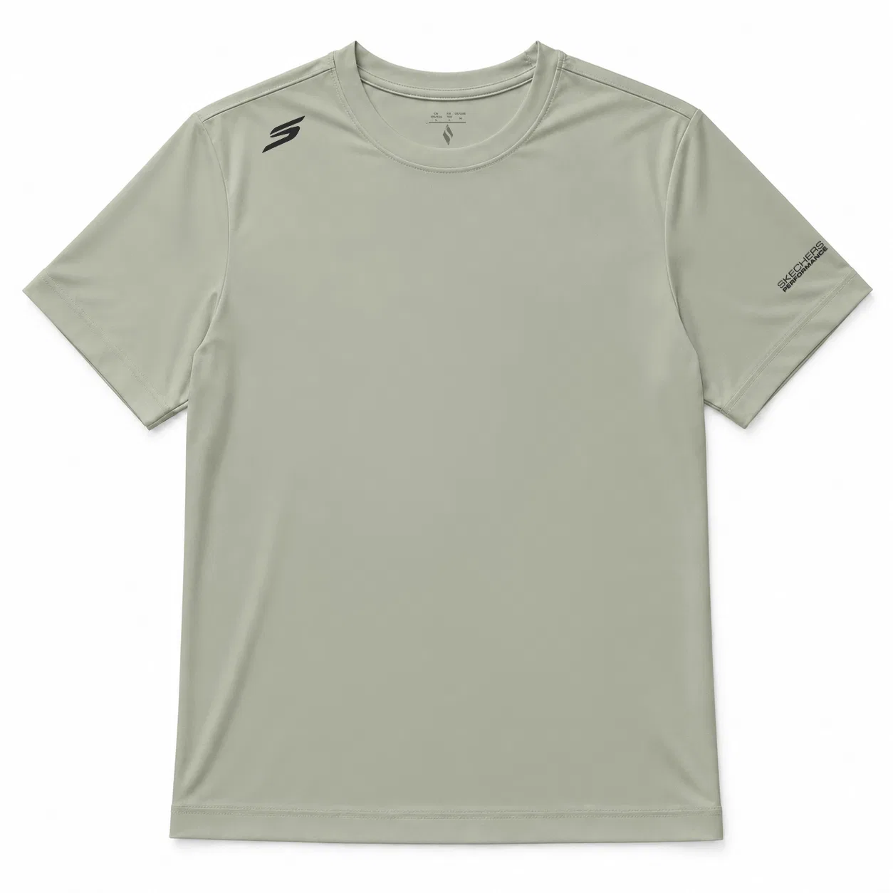 Детская футболка с круглым вырезом Pea Gray Green Skechers
