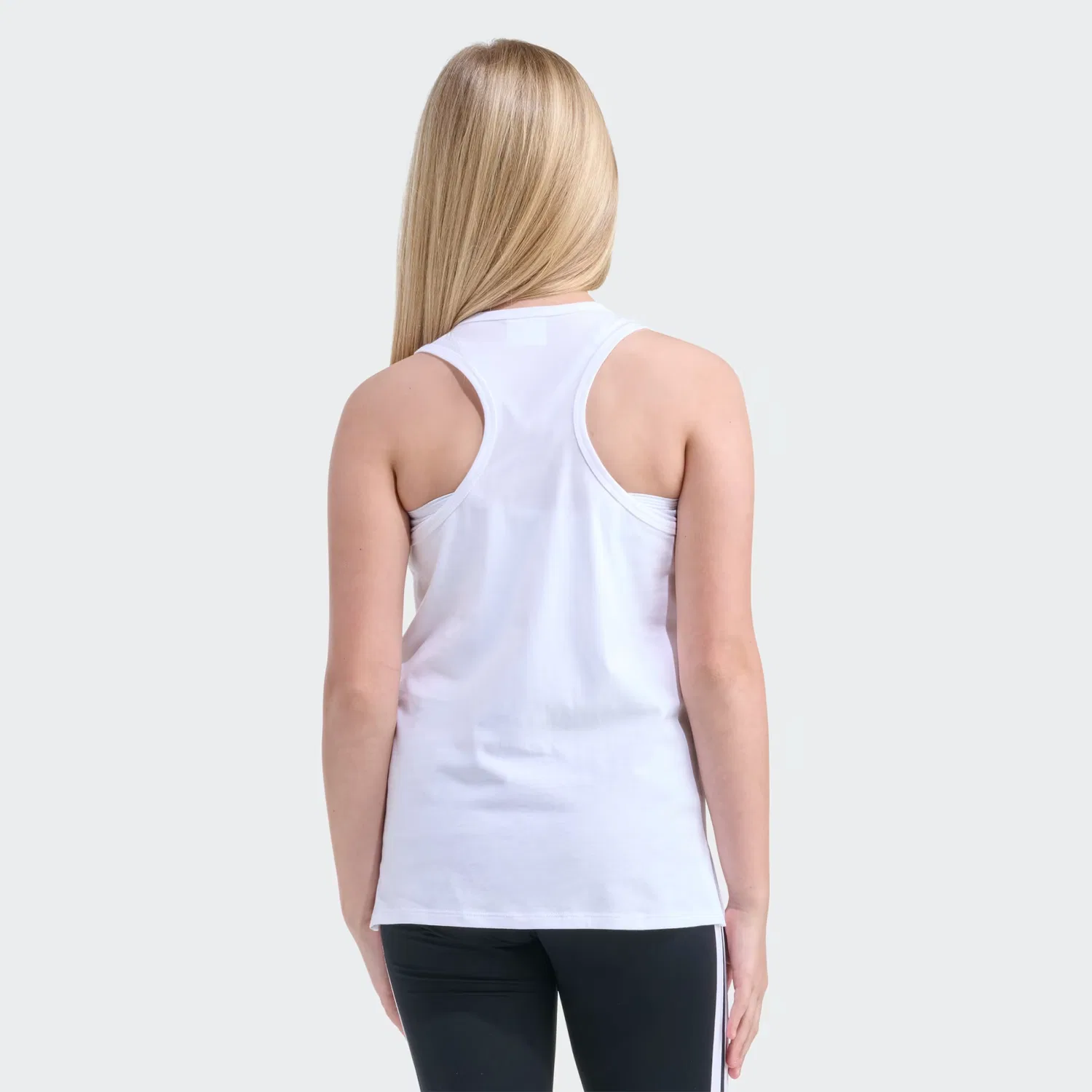 Детская майка с открытой спинкой Racer Back Adidas Sportswear, белый — фото 2