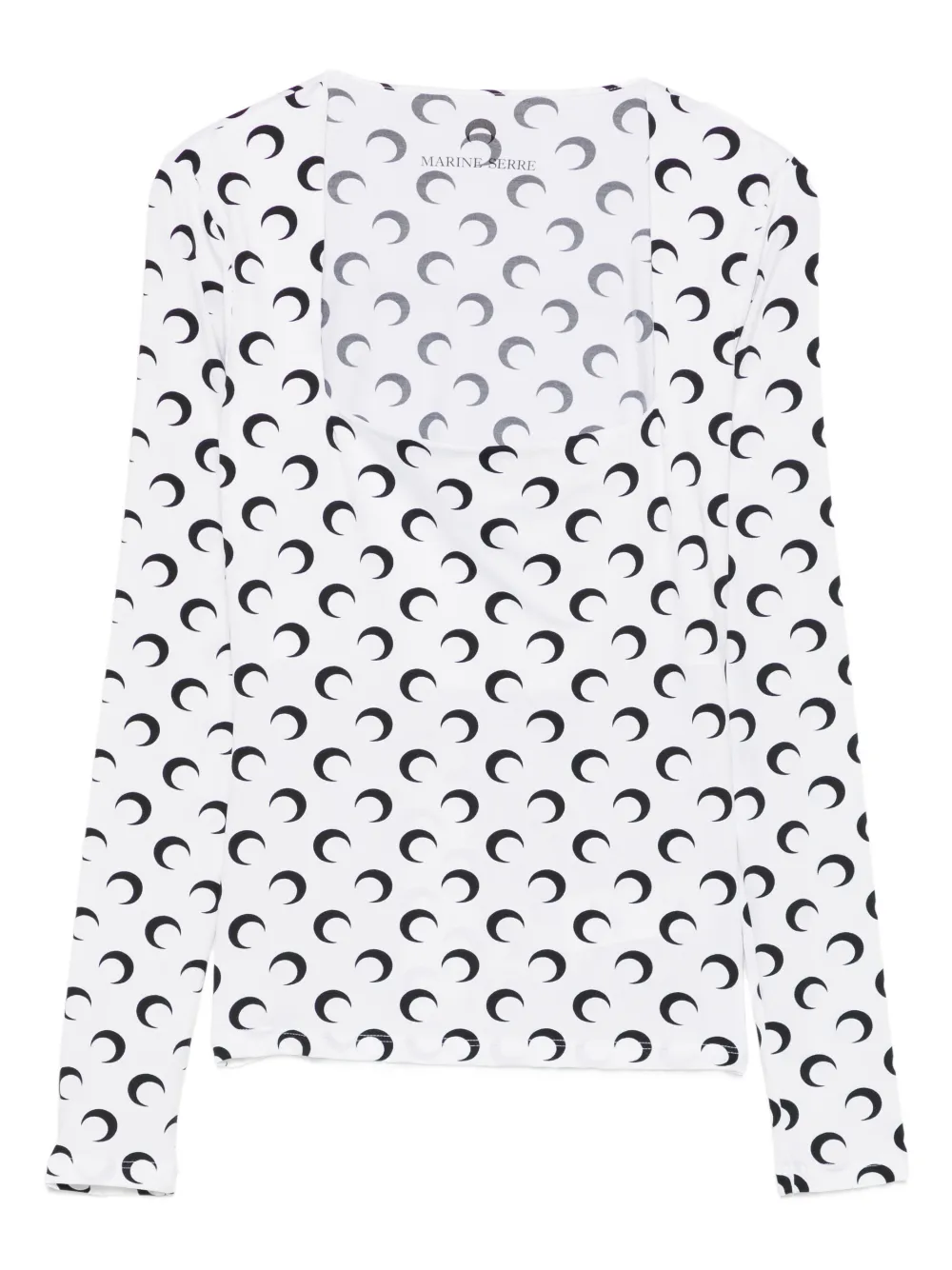 

Топ Moon с квадратным вырезом Marine Serre, белый