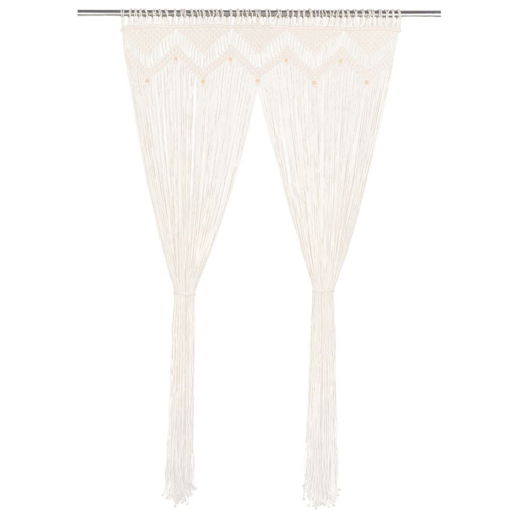 

Мебельная штора макраме серо-коричневый 140х240 см хлопок - шторы и гардины 323982 Vidaxl, бежевый