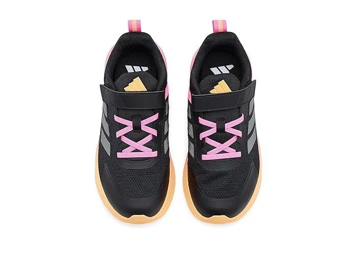 Кроссовки Fortarun 4.0 Adidas Kids, Black/Iron Metallic/Bliss Pink — фото 3