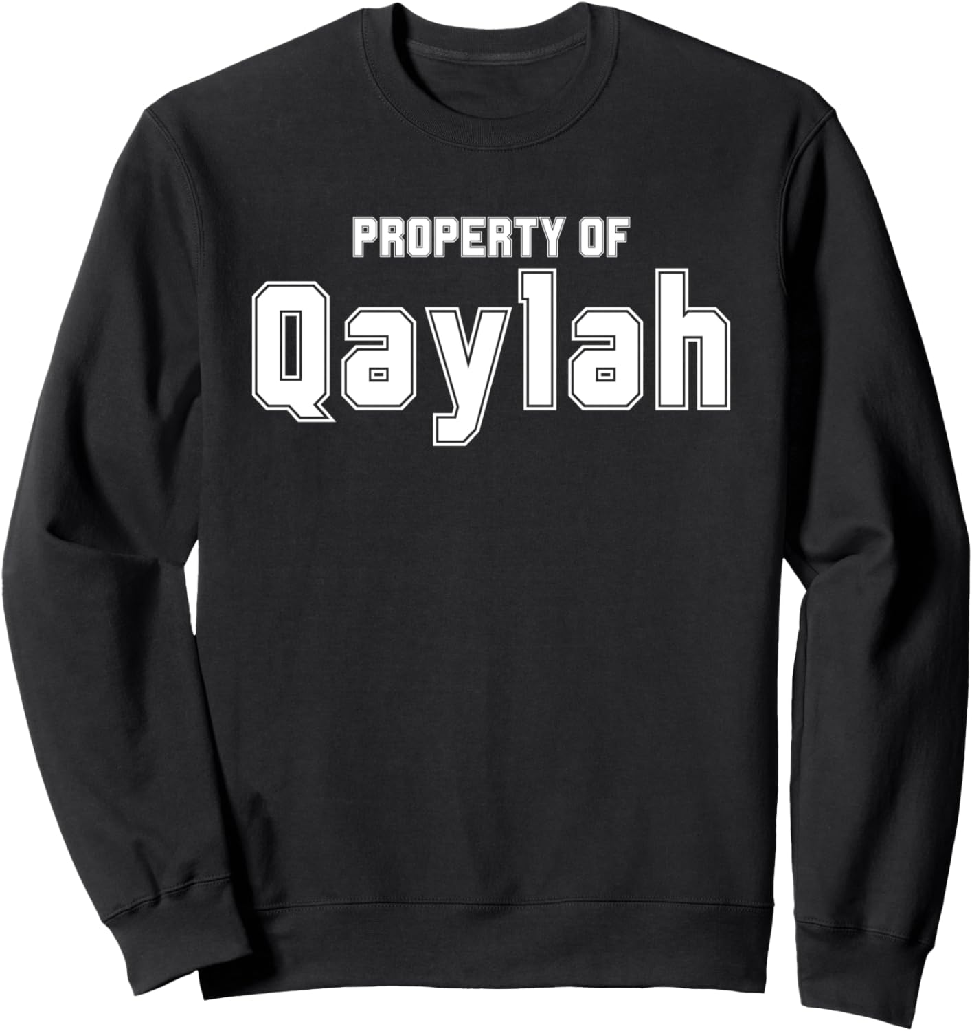 

Забавная толстовка с азиатским именем КАЙЛА (QAYLAH) в подарок мусульманину Funny Asian Name Gifts Property Of Co., черный