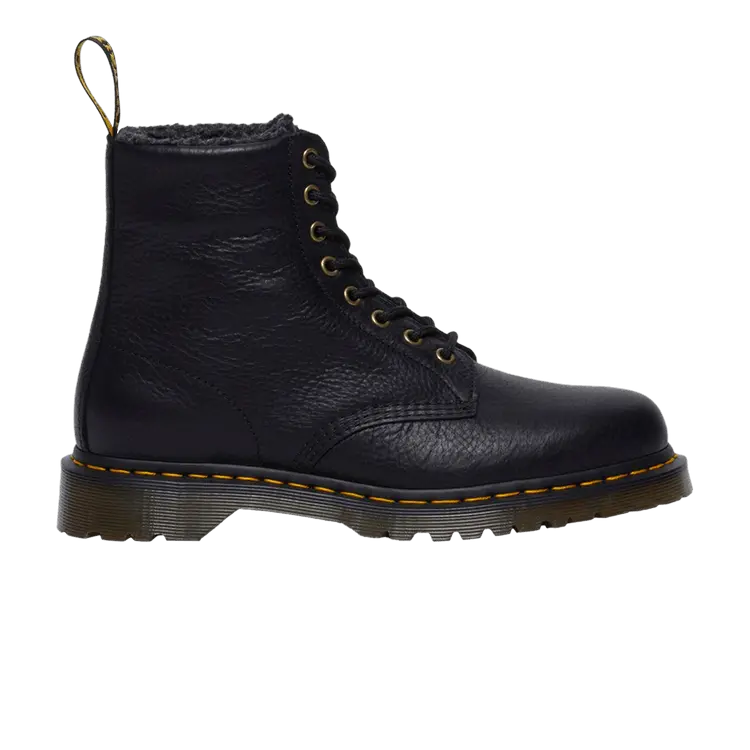 

Ботинки Dr. Martens 1460 Faux Fur Lined Grizzly Leather Lace Up Boot, Black
