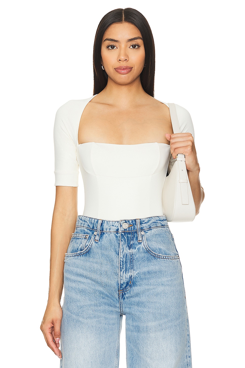 

X revolve everly боди Free People, цвет tofu