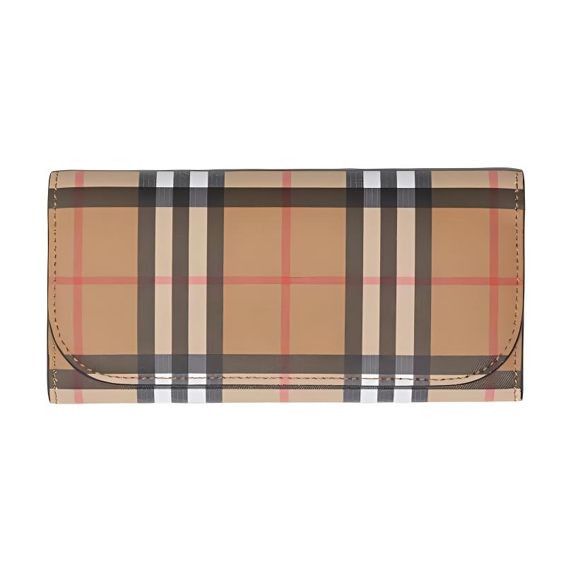 

Burberry Кожаный картхолдер женский бежевый