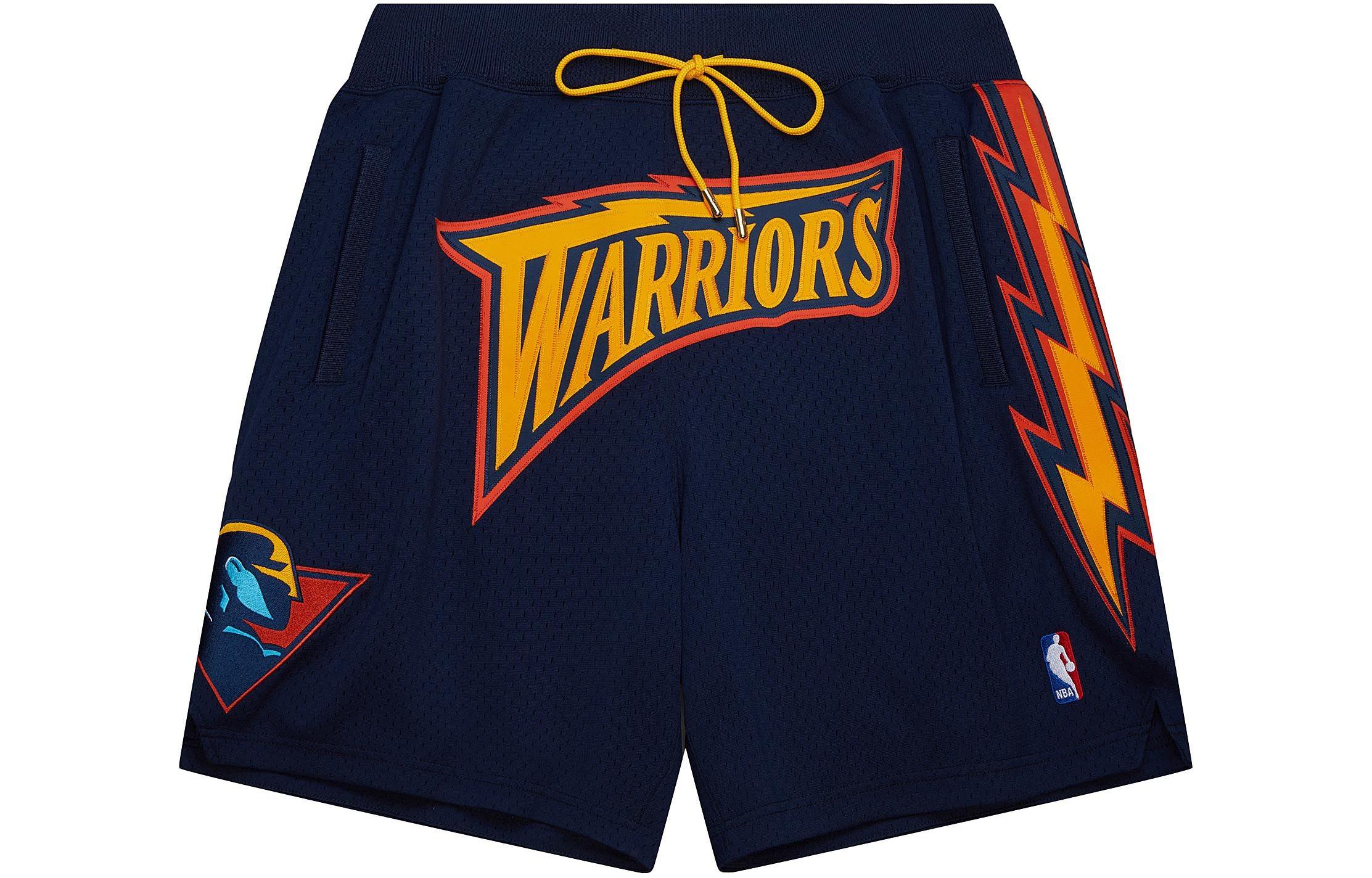 

Mitchell Ness Шорты баскетбольные Mitchell & Ness x Just Don Golden State Warriors мужские Dark Blue