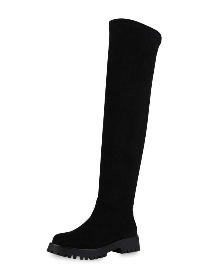 Сапоги VAN HILL Overknees Evelyn, цвет schwarz velours
