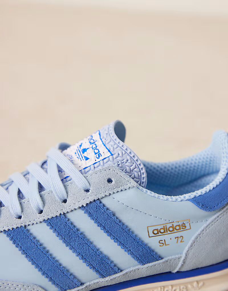 Кроссовки Adidas Originals SL 72 RS светло-голубого цвета — фото 4