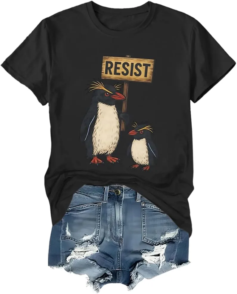 Футболка Resist Shirt с пингвинами