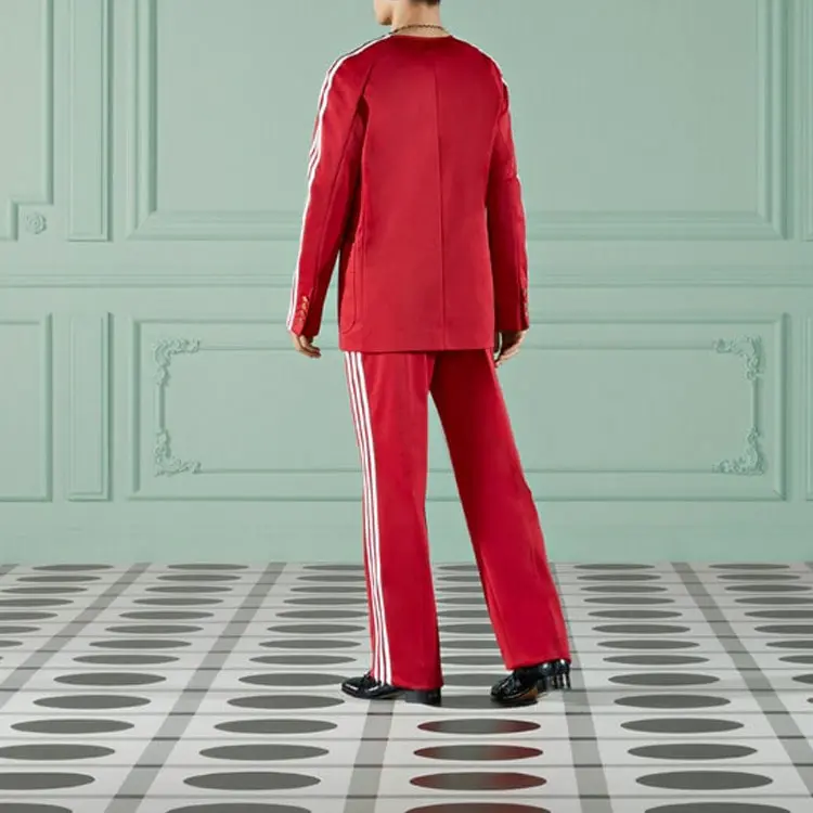Мужской деловой костюм Adidas Originals X, красный Gucci, красный — фото 3