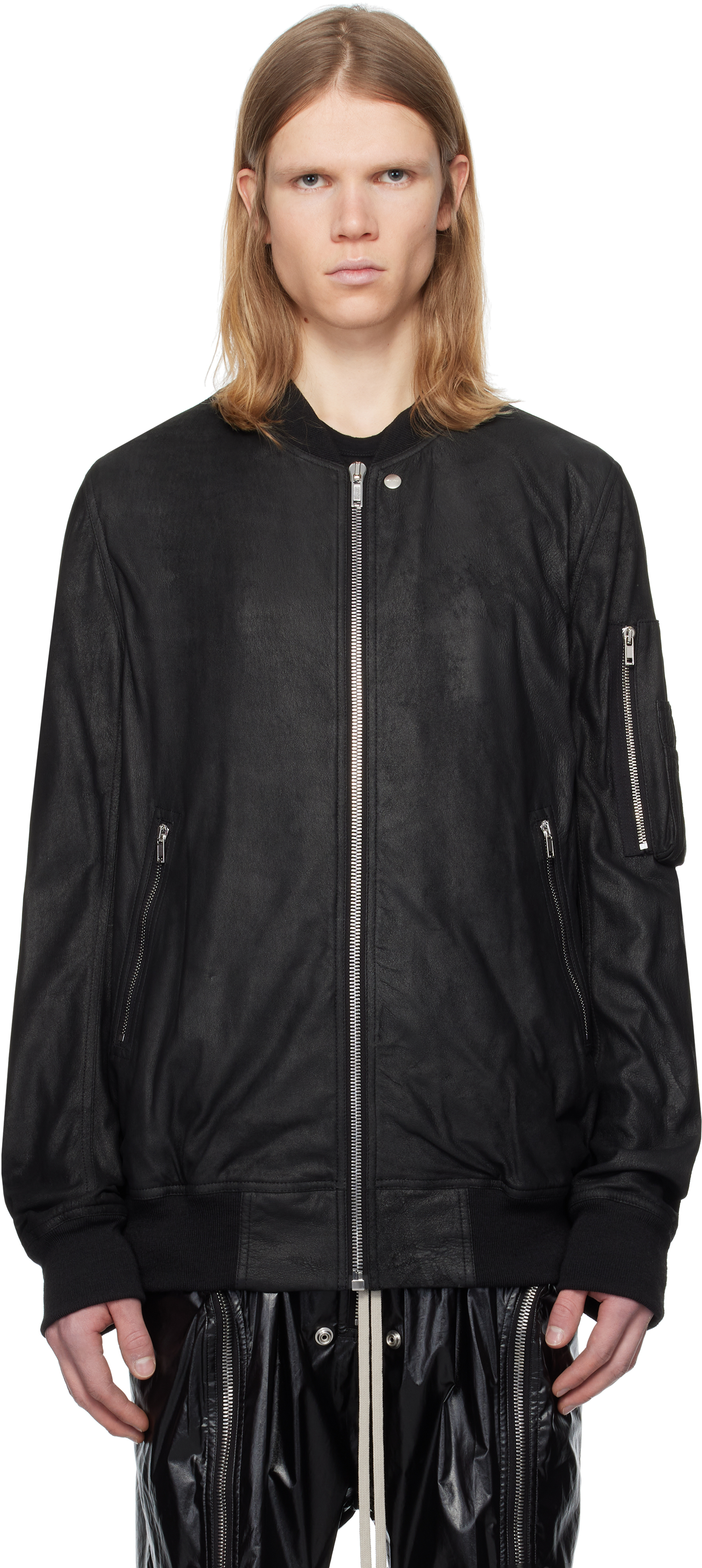 

Кожаная куртка Hollywood Classic Flight Rick Owens