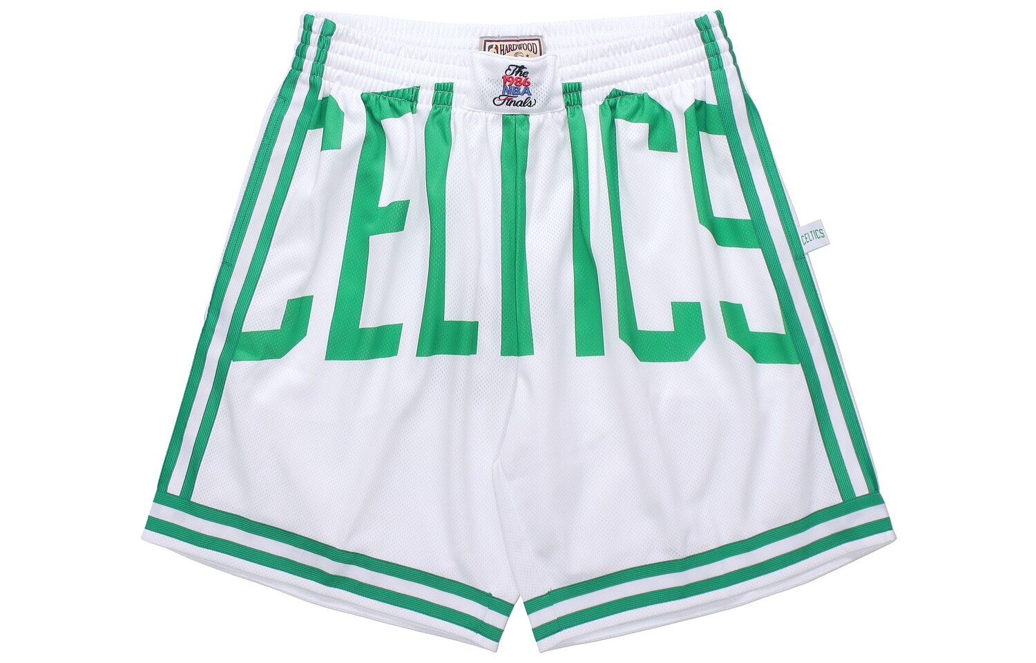 

Мужские баскетбольные шорты Mitchell & Ness бело-зеленые Mitchell Ness