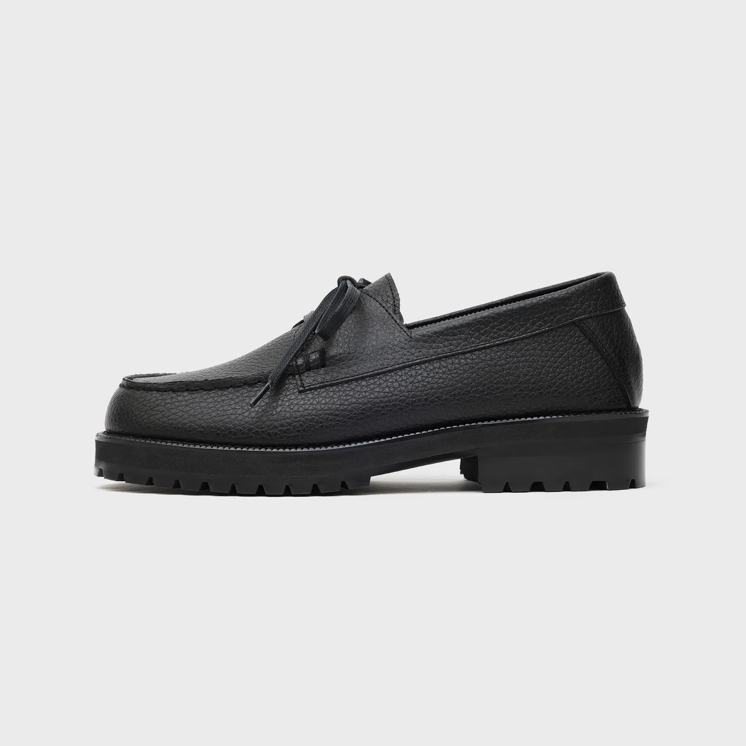 Мужские чёрные лоферы Standard Casual Sole Boat Shoes от Firenze.A — фото 3